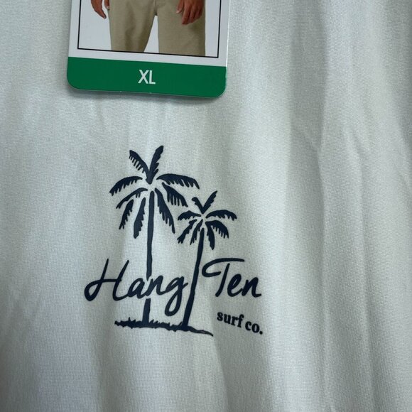 NEW Hang Ten Men's XL White Long Sleeve Shirt UPF 50+ Quick Dry - Picture 8 of 9